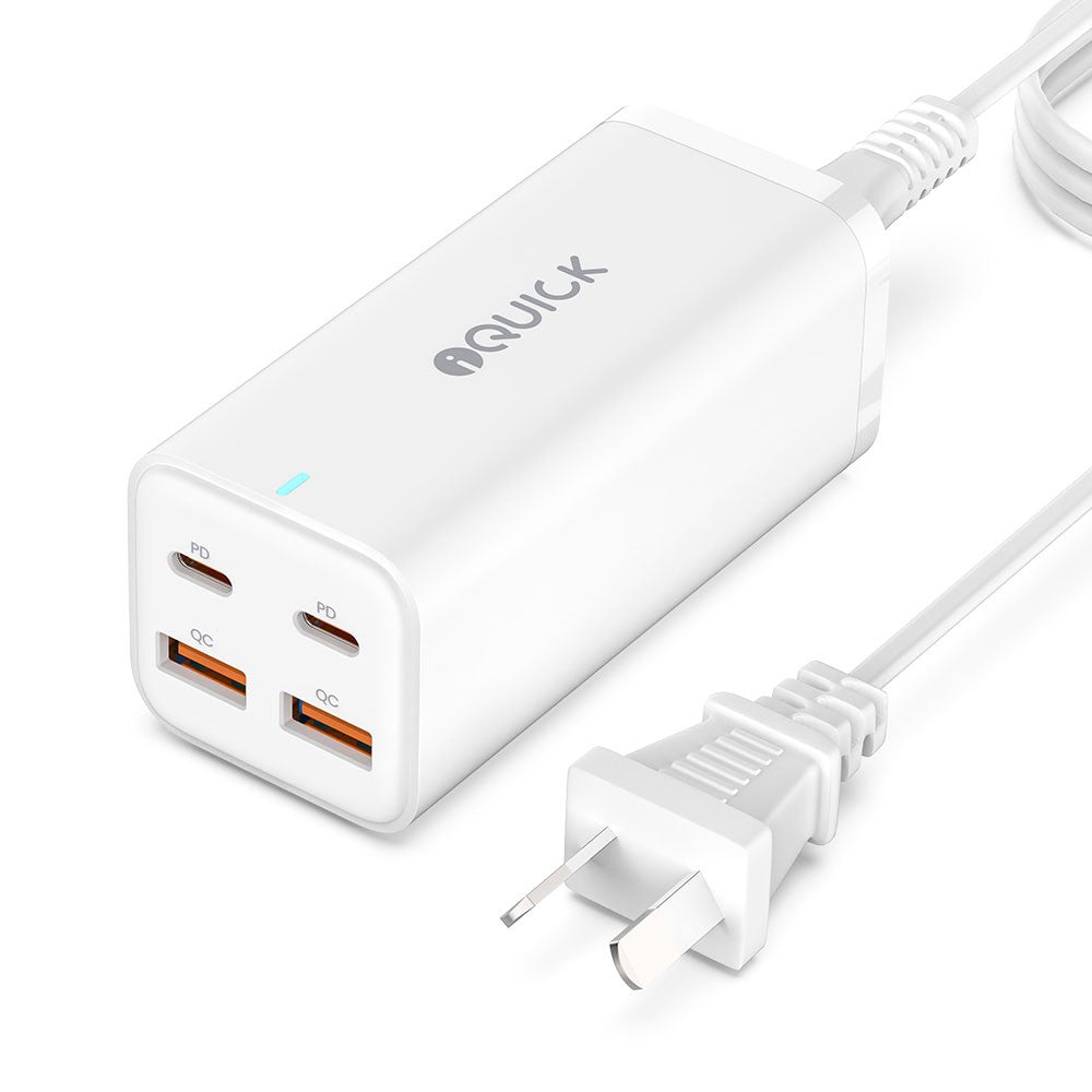 iQuick 100W 2 × USB-A 2 × USB-C 4-Port Charger Power Strip