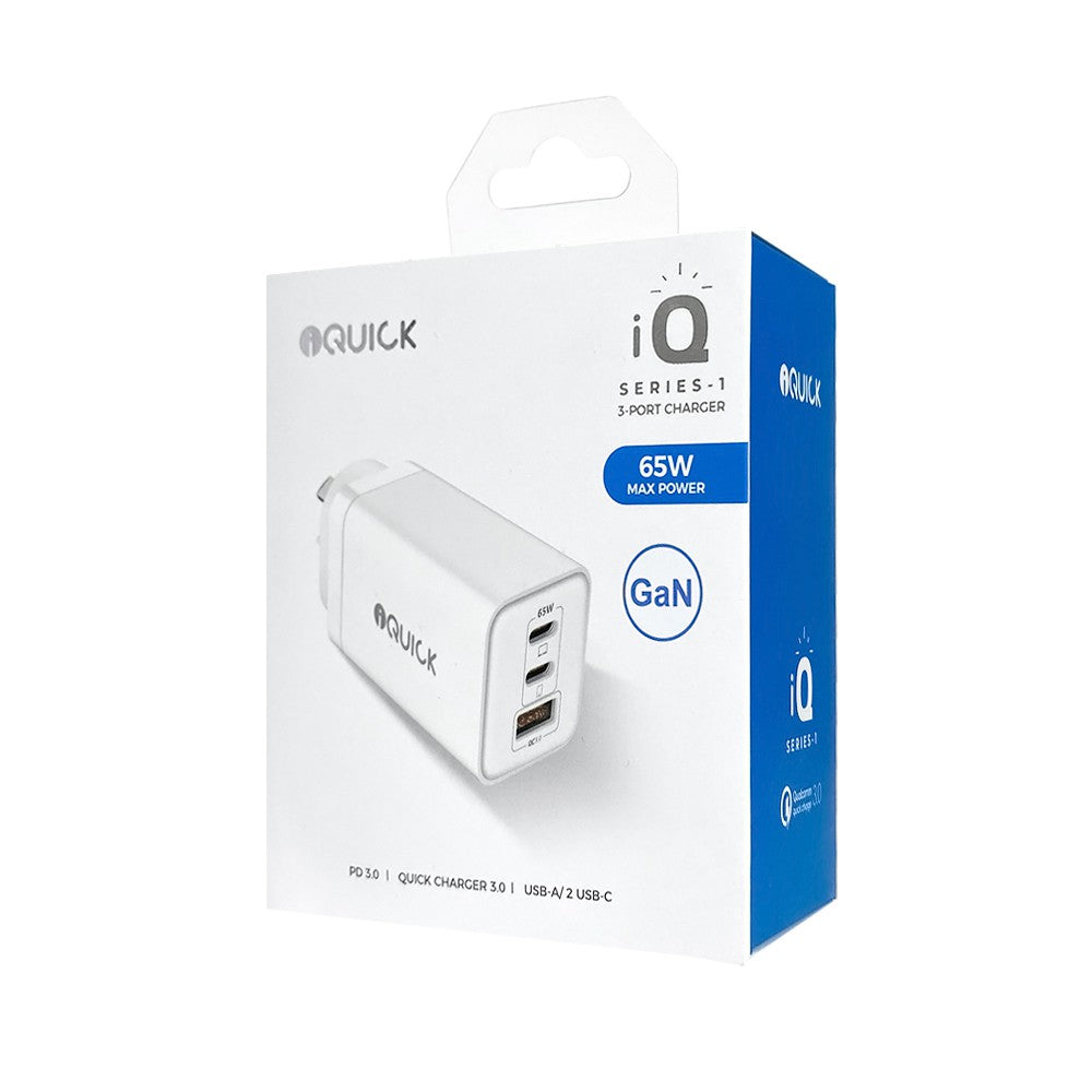 iQuick 65W USB-C Dual Ports Charging adapter