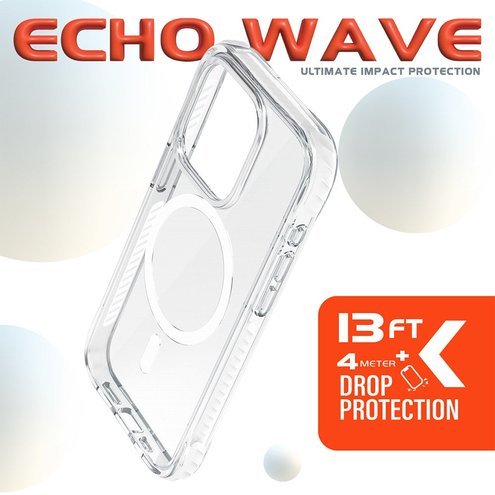 Echo Wave Ultimate Impact Protection Transparent Case for iPhone 15 Plus