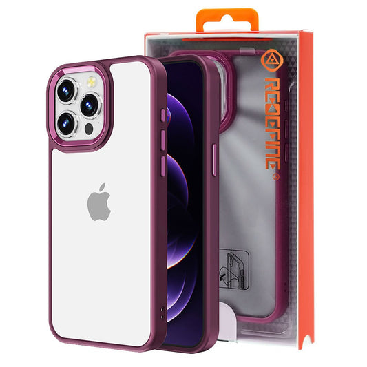 Metal Camera Lens Transparent Protection Shockproof Case for iPhone 15 Pro