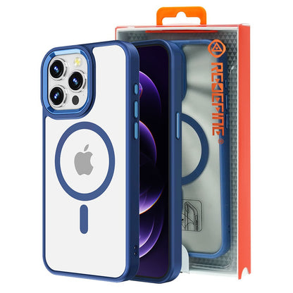 Metal Camera Lens Magnetic Transparent Magsafe Case for iPhone 15