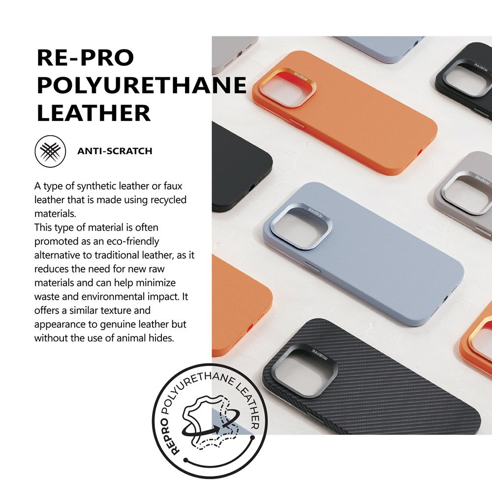 MASTERCRAFT Re-Pro Polyurethane Leather Magsafe Case for iPhone 15