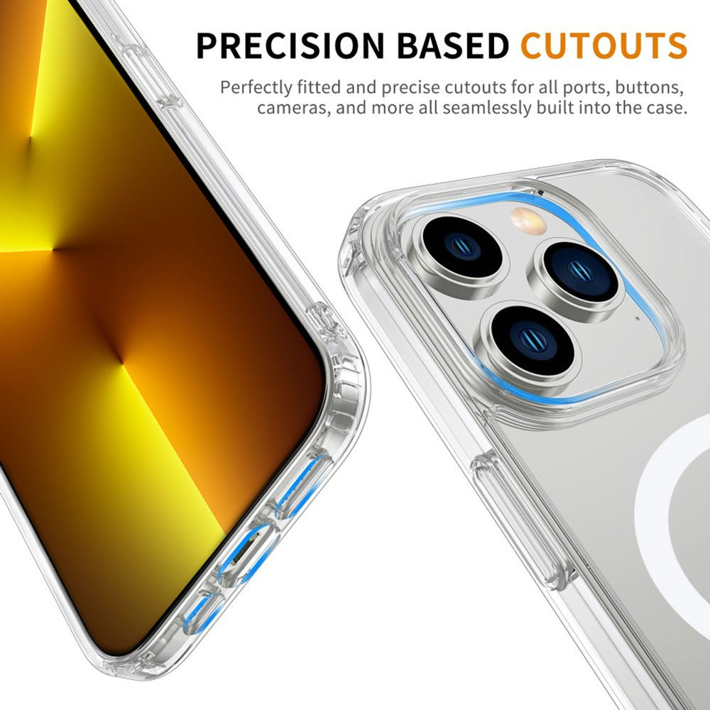 Acrylic TPU Hybrid Transparent Magsafe Case for iPhone 15 Plus