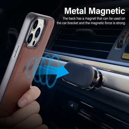 2 in 1 Detachable Magnetic Flip Leather Wallet Cover Case for iPhone 13 Pro Max