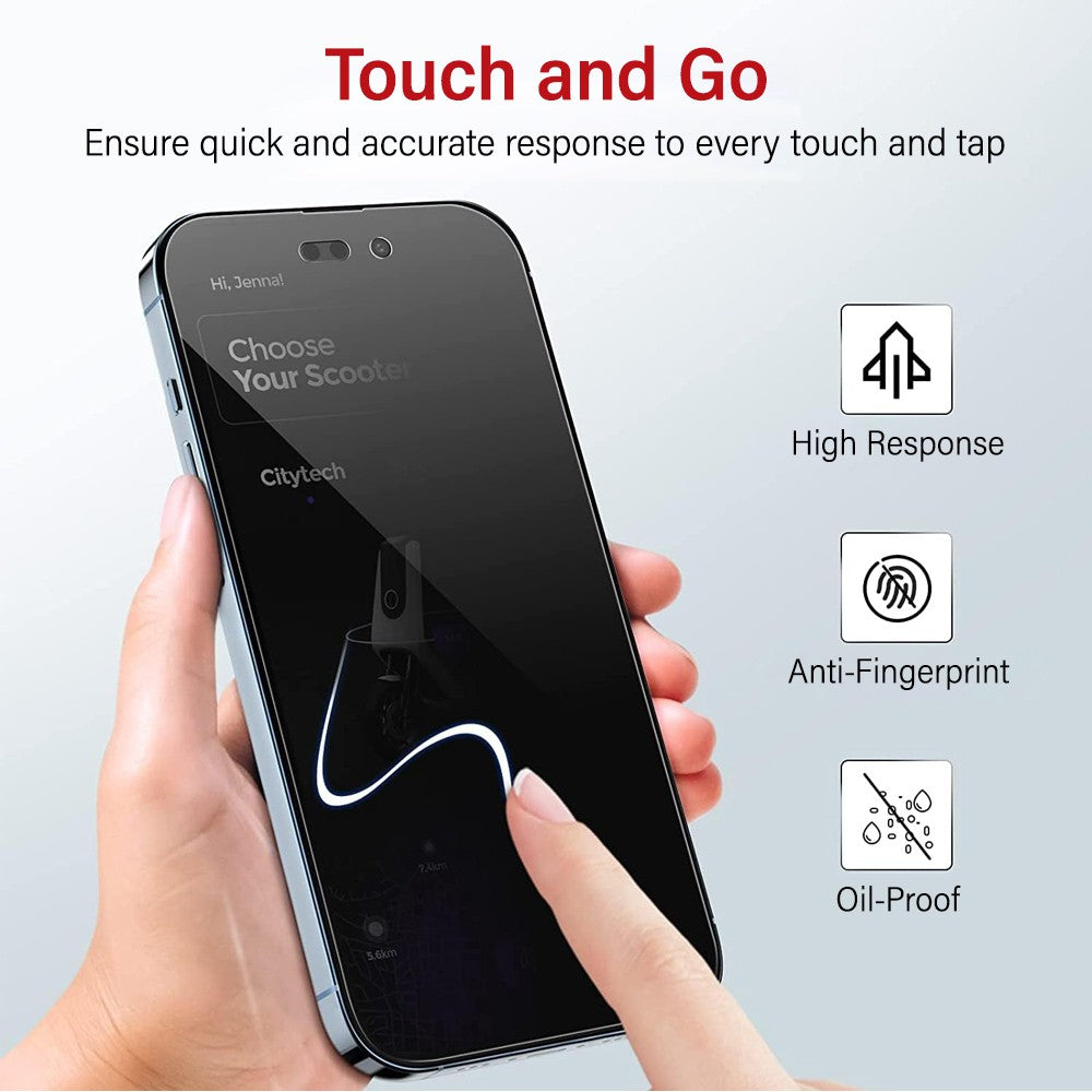 Privacy Tempered Glass Screen Protector For iPhone 15 Plus / 15 Pro Max