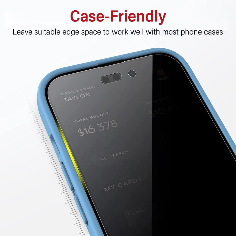 Privacy Tempered Glass Screen Protector For iPhone 15 Pro