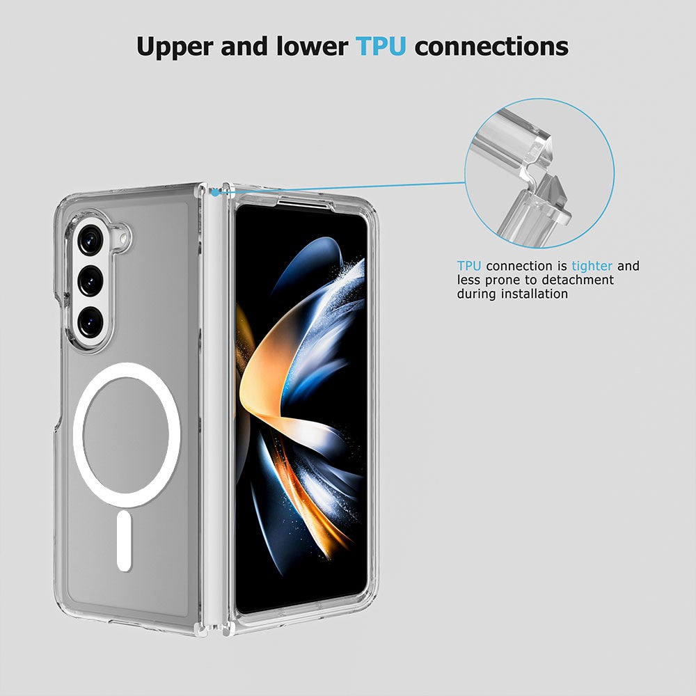 Shockproof Transparent Magsafe Cover Case for Samsung Galaxy Z Fold5